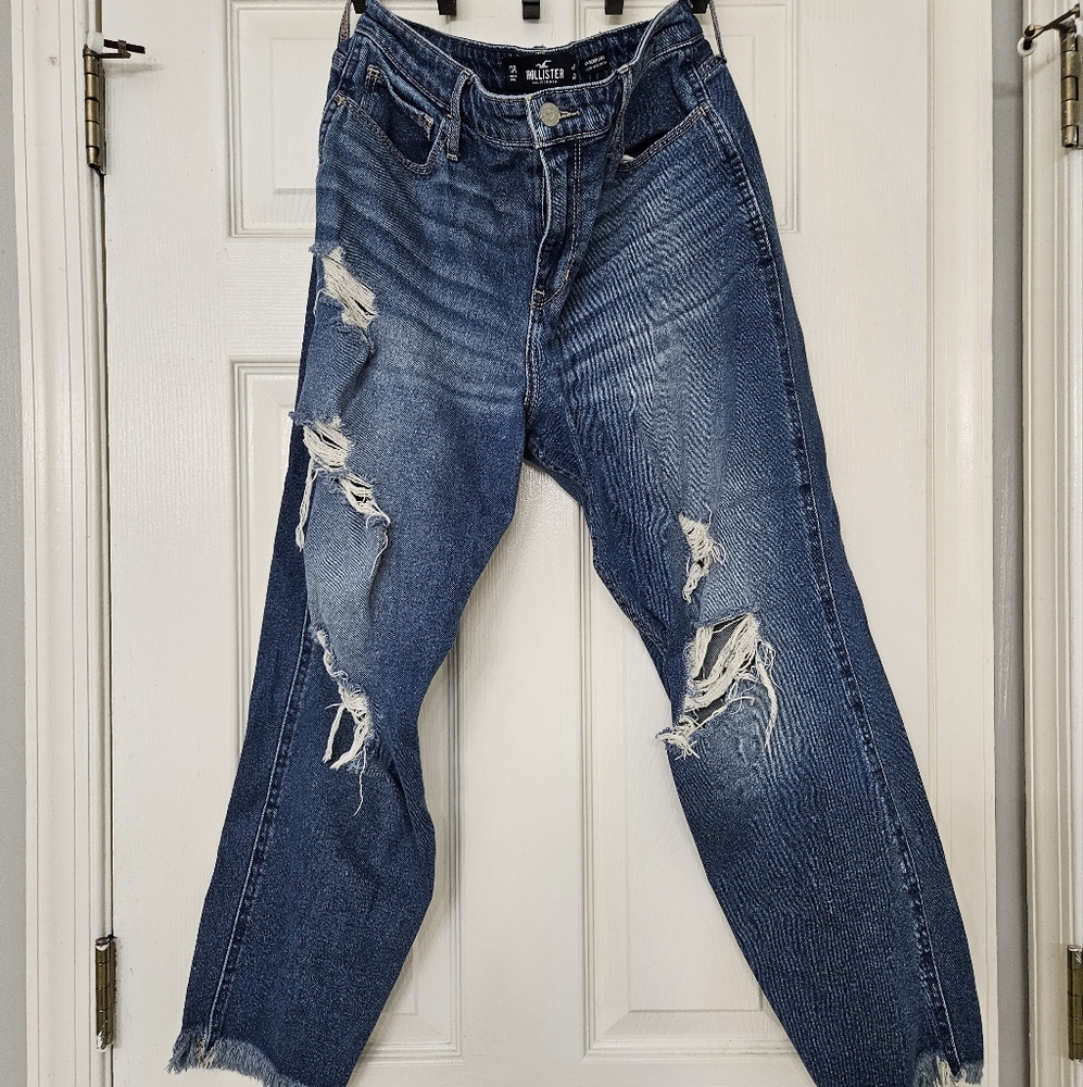 Ultra high rise mom jeans